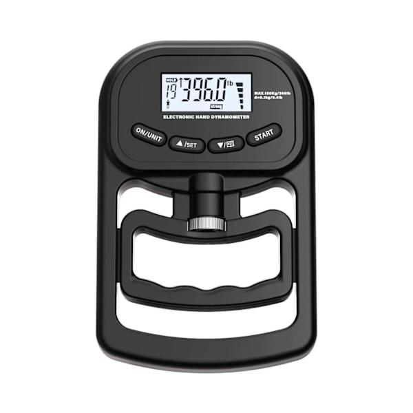 Grip Strength Tester, 396lbs/180kg Digital Hånddynamometer Grip Strength Meter USB LCD-skjerm Håndgrep Dynamometer