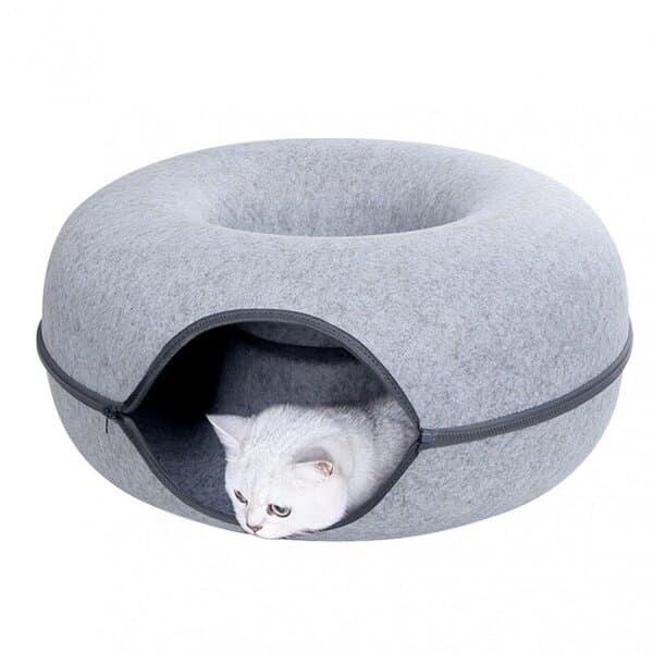 Katteseng Donut, 50x20 cm, grå