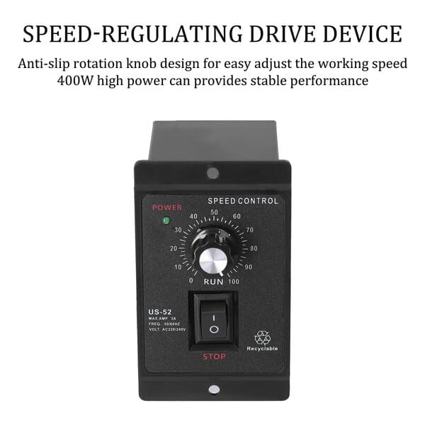 400W motorvarvtalsregulator AC 220V motorvarvtalsregulator framåt och bakåt Motor Gov
