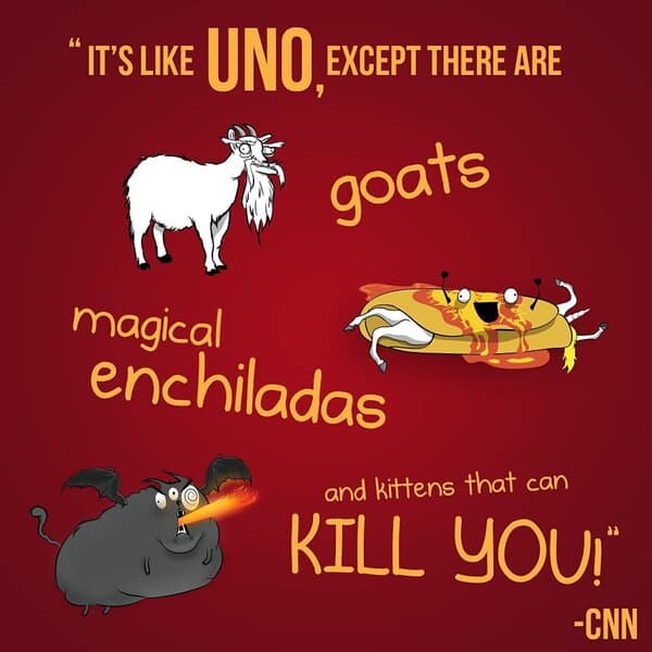 Exploding Kittens -lautapeli (espanjaksi)