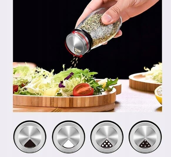 Krydderglass sett, 7 deler