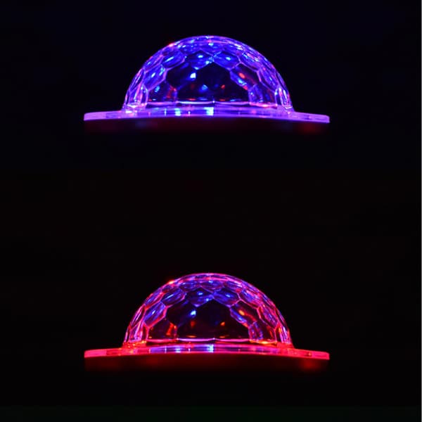 Mini Diskokulelys, LED Diskoteklys med 5 Moduser, LED Diskoteklys USB-Lading Stjerneprojektorlys