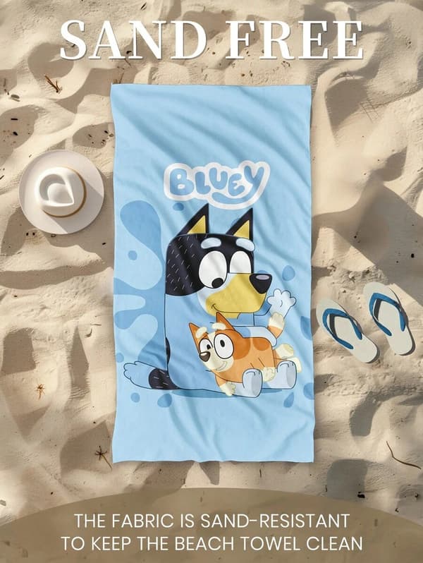 Bluey ja Bingo pyyhe- ja kylpylelusetti