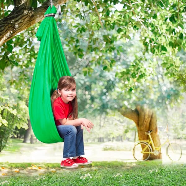 Hengestol Sensorisk Sving For Barn Hengepod Sving Terapi Sving Green
