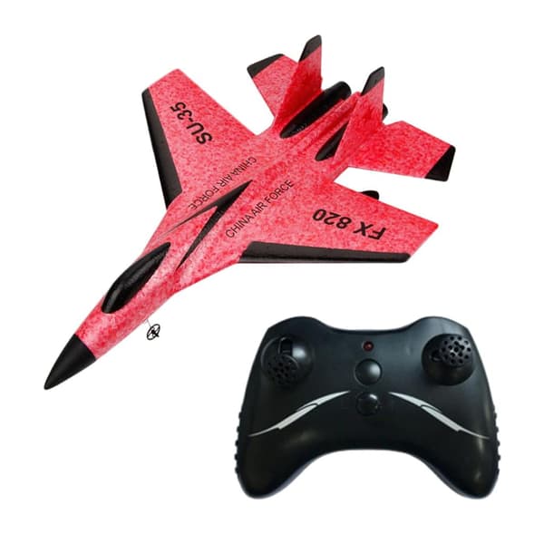 Su 35 RC flygplan fjärrkontroll flygplan kontroller Su-35 stridsflygplan modell flygplan barn Red