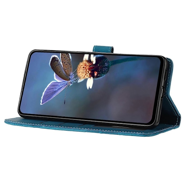 Til Samsung Galaxy A16 5G/A16 4G Etui Blomst Design Læder Pung Telefon Cover med Håndledsrem