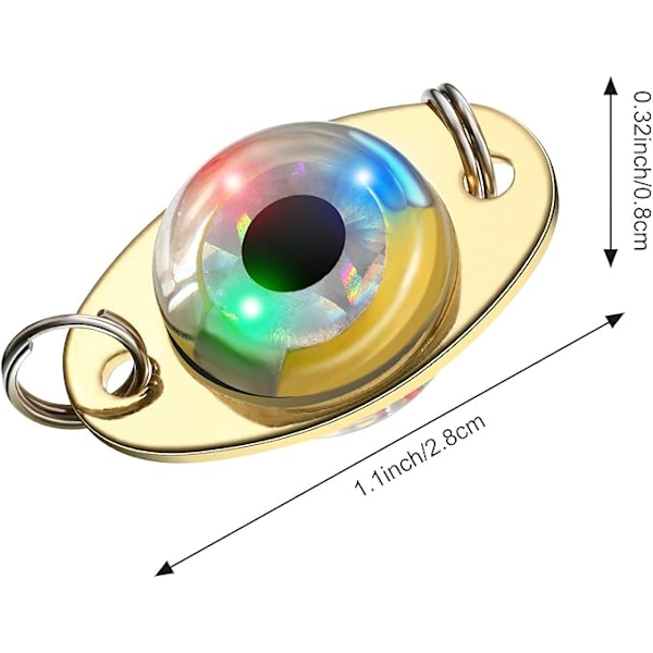 10 Stk. LED Fiskelokker Fiskeskeer Lysende Agn Blink