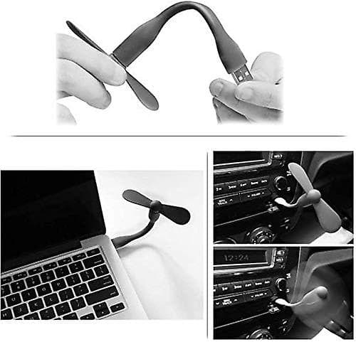 2-pack USB mini fläktar telefonfläktar mini bärbar mobil dator