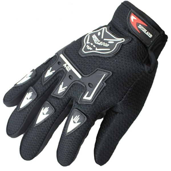 BMX MTB Cykelhandskar för Barn - Hel Finger Pojkar Flickor Cykelhandskar Black