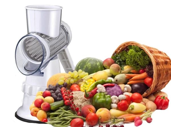 Multifunksjonell grønnsakskutter - slicer, hvit
