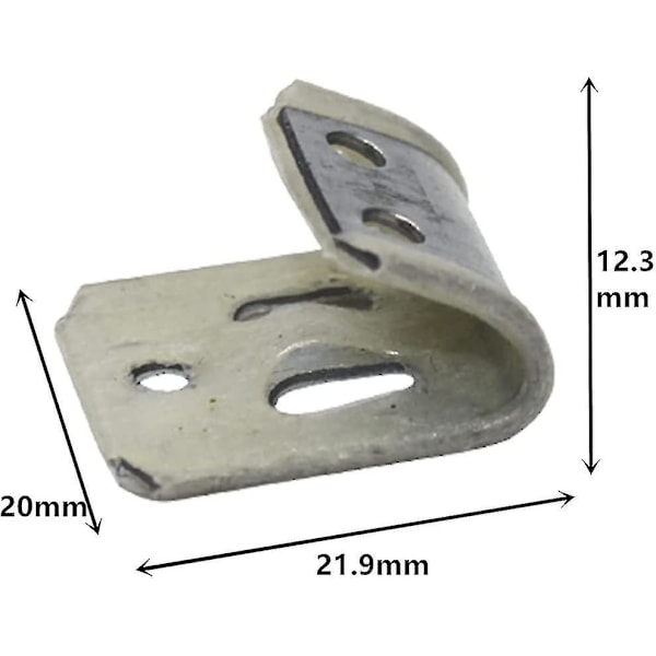 Fjederclips til møbler, polstringsfjederclips, møbelfjederclips til reparation af stole- og sofaspiraler, 20 stk.