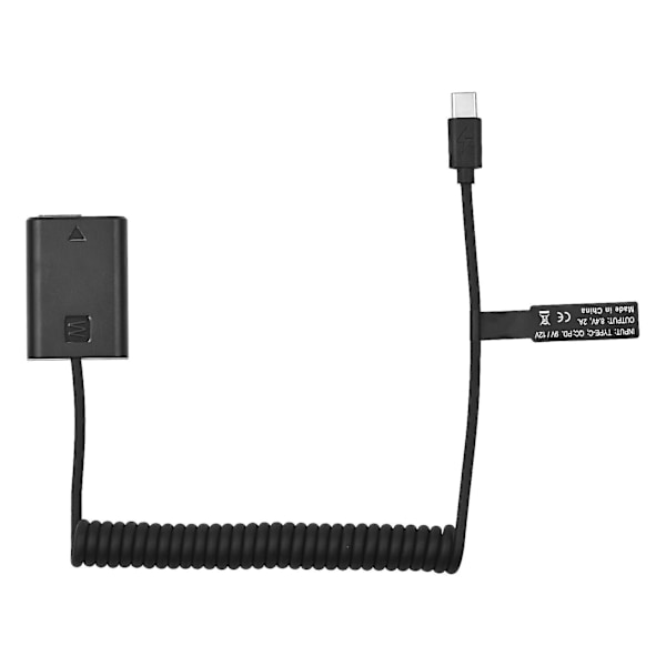 Andoer Np-fw50 Dummy Batteri Usb-c Kopplingsadapter Med Usb Typ-c Fjäder Strömkabel Ersättning För Sony Alpha A5000 A5100 A6000 A6300 A6400 A6500