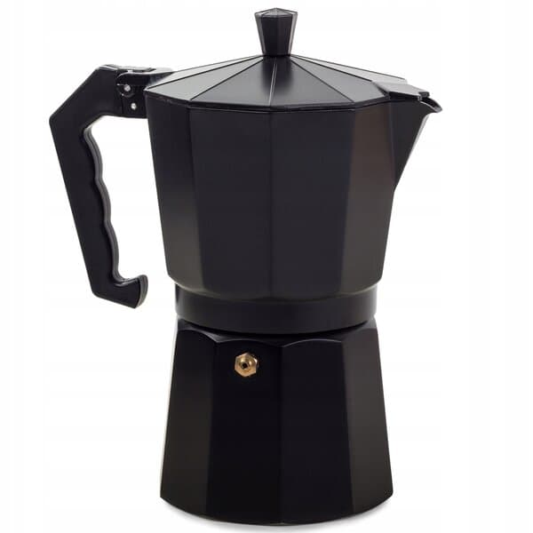 Kaffemaskine, 450 ml, aluminium, sort