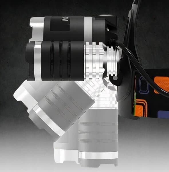 LED oppladbar hodelykt, IPX-44