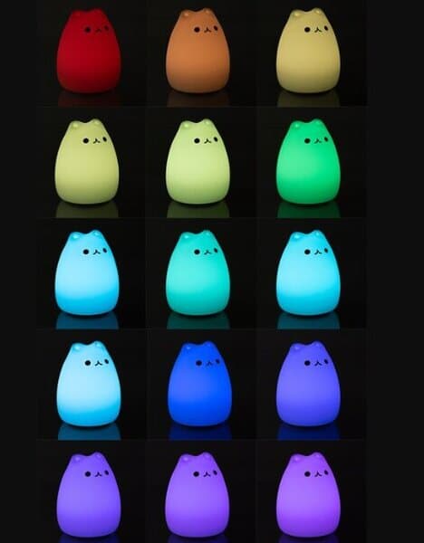 Børnebordslampe kat