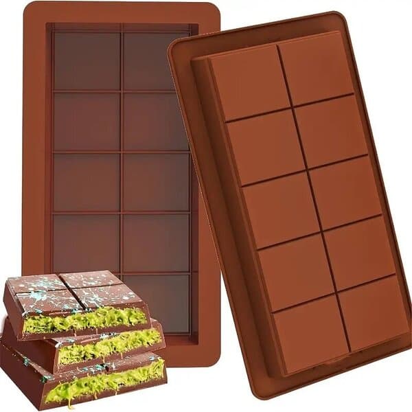 Silikoneform til chokolade, 1 stk.