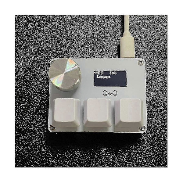 Wooting Osu O3c Rapid Trigger Hall Effect Magnetic Red Switch Keyboard with Knob, Screen, Copy-Paste Shortcut Black