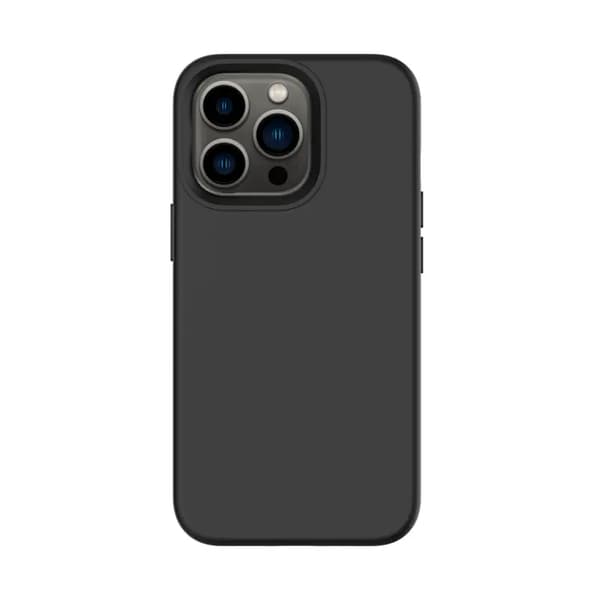 iPhone 16 -puhelimen silikonikuori, musta