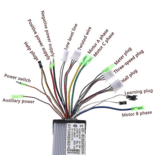 DC 24/36V 250W Borstlös Regulator Hastighetskontroller Scooter E-cykel Elektrisk Motor