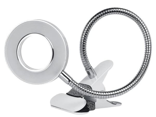 LED skrivebordslampe med klemme
