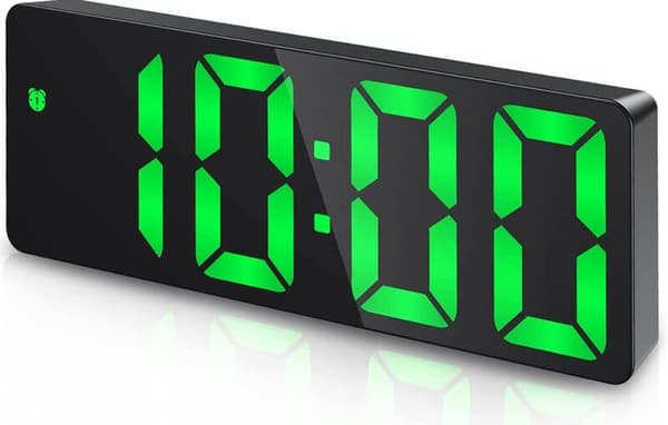 LED skrivebordsklokke