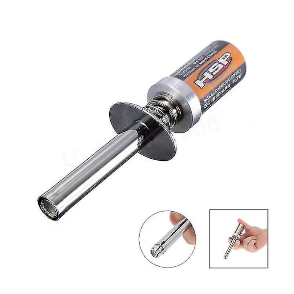 2024 Rc 1.2 V 1800mah/3600mah Hehkylkynäsytytin HSP 80101 Latautuva Bensiini- ja Nitro-moottoreille 1/10 1/8 Rc-autojen korjaukseen