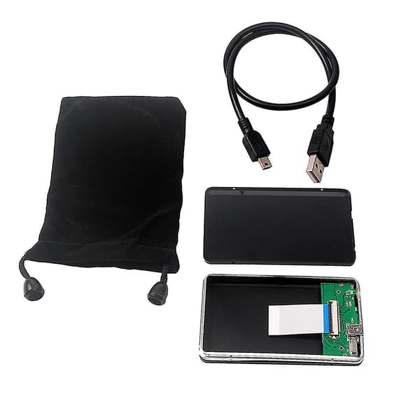 USB 2.0 til 1.8\" CE/ZIF Harddisk HDD Aluminium Kabinet Ekstern Case