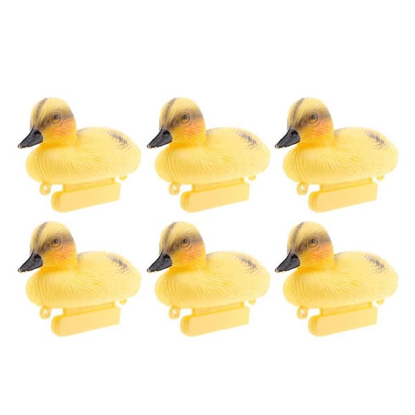 6x Flytande Ankor i Naturlig Storlek Gräsand Jaktlockfågel Damm Floder Dekor