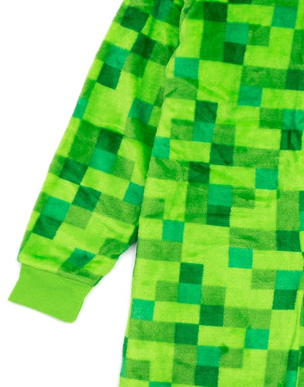 Minecraft Unisex Barn Onesie Grön Pixel Creeper (140cm)