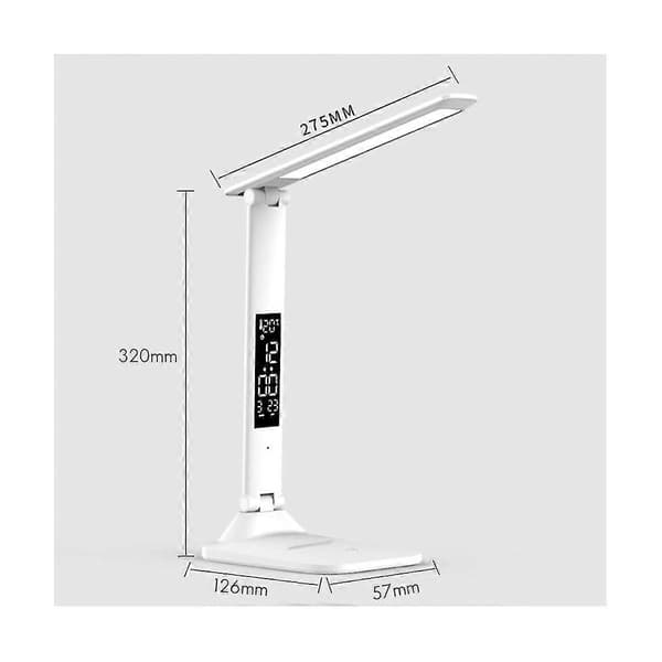 30 LED Square Desk Lamp with Personalized Lighting Simple Reading Table Lamp 2000 mAh Rechargeable Bedside Lamp