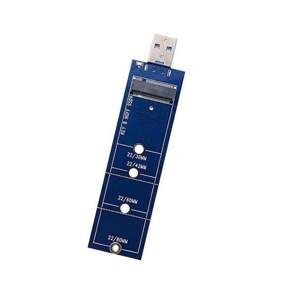 SSD M2 USB-sovitin M.2 USB-sovitin B-avain M.2 SATA-protokollan SSD-sovitin NGFF USB 3.0 SSD Ca