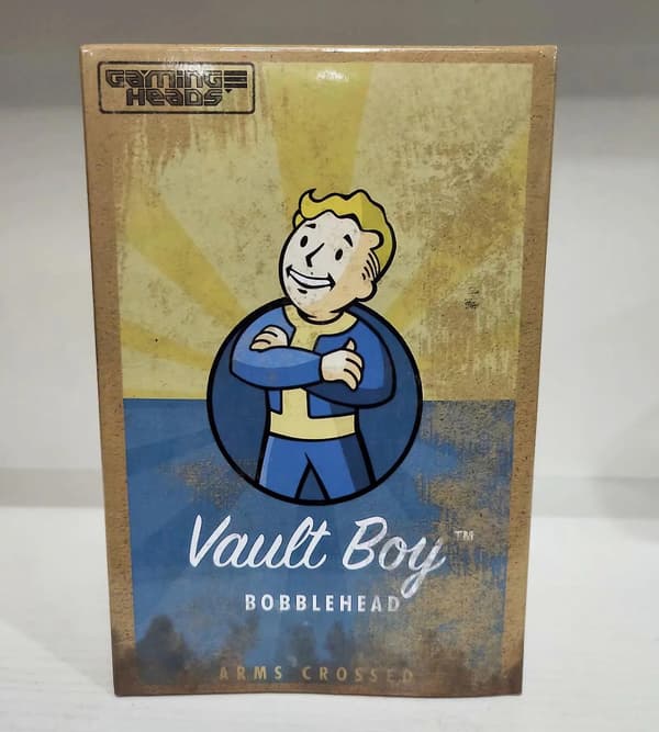 Fallout 4 Vault Boy Bobble Head PVC Actionfigur Samleobjekt Model Legetøj