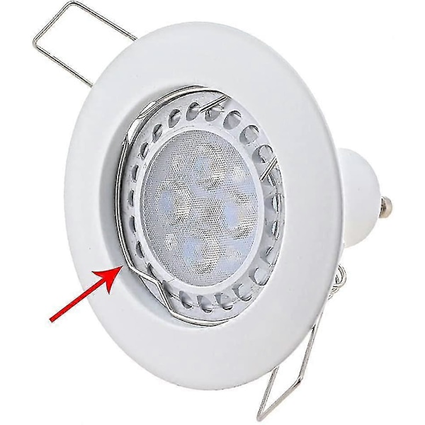 4st Fjäderringar Lås Clips & LED-glödlampshållare