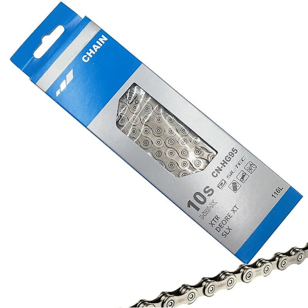 Shimano CN-HG95 10-vaihteinen ketju DEORE XT XTR SLX HG-X SIL TEC 116 lenkkiä