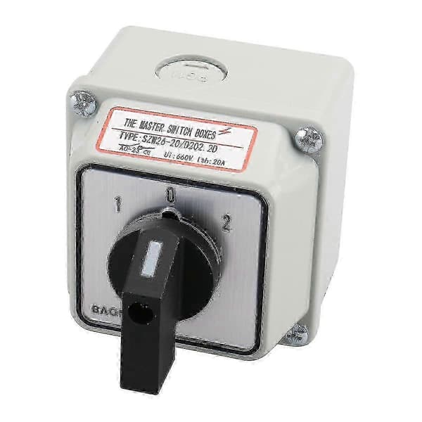 20 A Rotary Switch for Electrical Installations SZW26-20/D202.2D 3 Positions