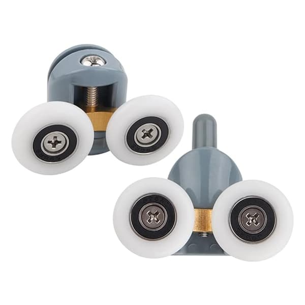 Suihkukaapin ylä- ja alapyörät, 2 kpl, 23 mm