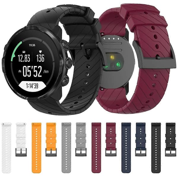 Til Suunto 7 Lyn Silikone Urrem Til Suunto 7 Black