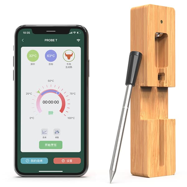 2025 Trådlös Grilltermometer, Friteringstermometer
