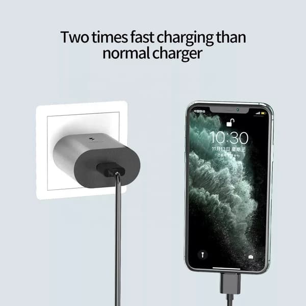Hurtigoplader - Adapter + 2M Kabel 25W USB-C