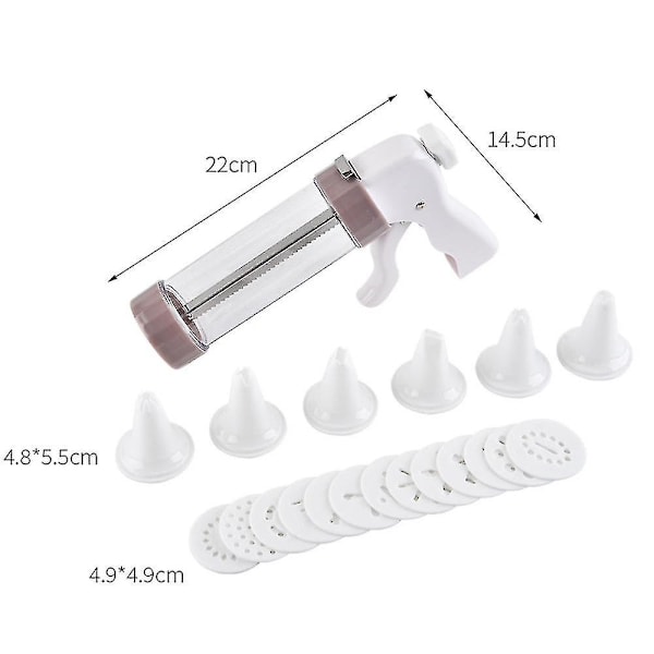 Kage-Sprøjte til Kagepynt - Cookie Biscuit Extruder