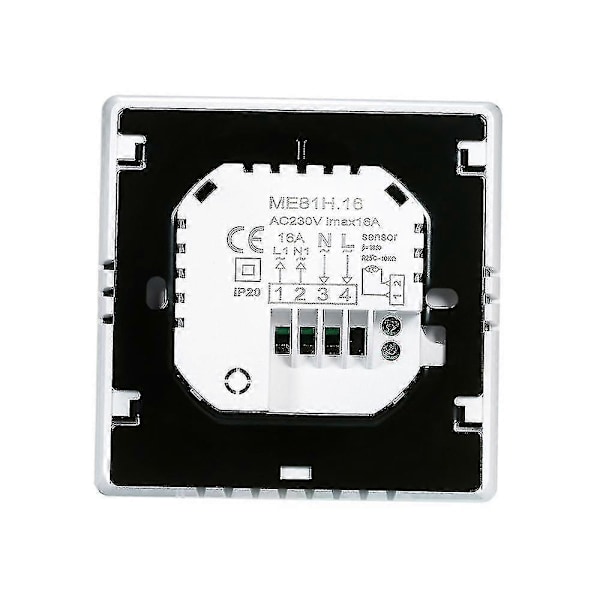 Wi-Fi Smart Termostat Digital Temperaturregulator Tuya App-kontroll LCD-skjerm Berøringsskjerm Ukentlig Programmerbar Elektrisk Gulvvarme Termostat For