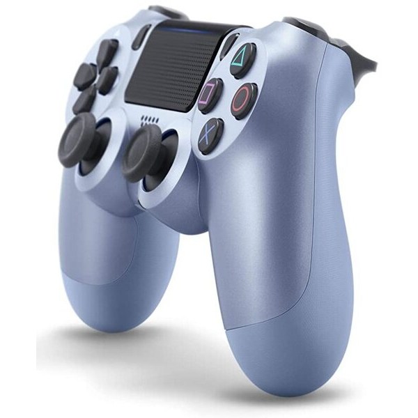 Games World PS4 Doubleshock 4 V2 trådløs spilcontroller / gamepad, lyseblå (Titanium Blue), til PS4 / PS5 / Android / iOS