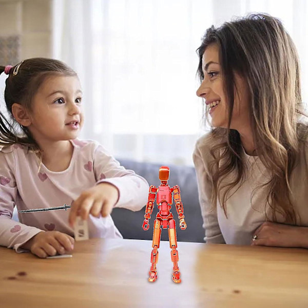 T13 Actionfigur, Titan 13 Actionfigur 3D Titans Figur, 3D-tryckt Actionfigur Nova 13 Actionfigur, Multi-ledade Actionfigurer Red