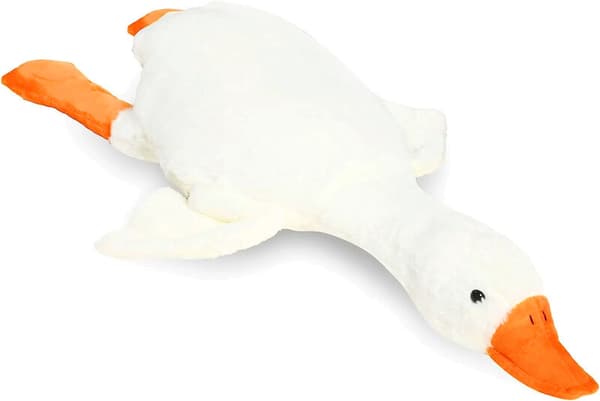 Blød legetøjsgås, 90 cm