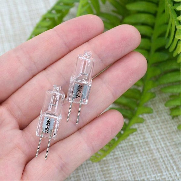 G4-lampa, 10-pack Halogen G4 12V 10W med G4 Bi-pin-sockel, Hög effekt G4-lampa 12V 150LM 3000 timmar lång livslängd, G4-dimmbar, CRI100 & 2800K varm vit