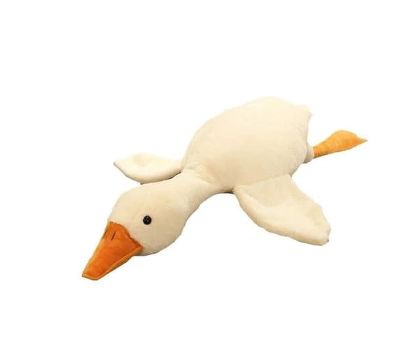 Plys blød legetøjsgås, 50 cm
