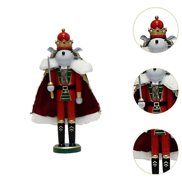 Nutcracker Mouse King Tabletop Figurine Statue Nutcracker Figure