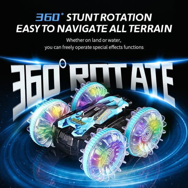 Fjernstyret Amphibio Stunt Bil