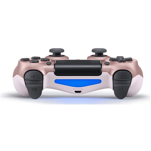 Games World PS4 Doubleshock 4 V2 trådløs spilcontroller / gamepad, pink, rosaguld, til PS4 / PS5 / Android / iOS
