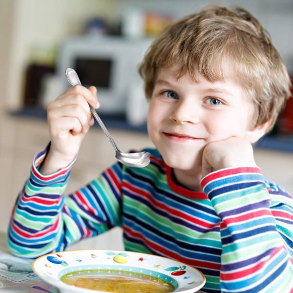 Lille øse sovseøse dryppeske 18/10 rustfrit stål saucier sovseske til at øse sovser og saucer (2 stk.)